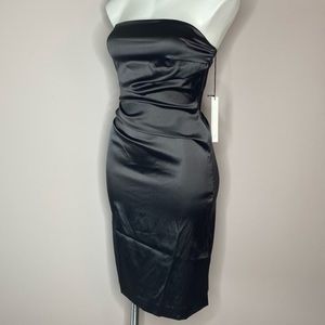NWT Susana Monaco Stretch Silk Strapless Dress